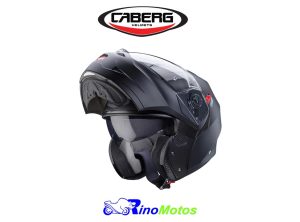 CASCO ABATIBLE CABERG DUKE X NEGRO MATE