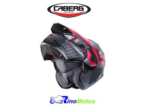 CASCO CABERG TOURMAX SARABE NEGRO/GRIS/ROJO