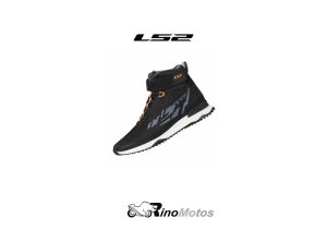 BOTA LS2 ACRUX NEGRA NARANJA HOMBRE
