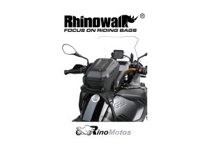 BOLSO ESTANQUE PARA MOTO RHINOWALK MTR3001 EXPANDIBLE 15 A 18 LITROS