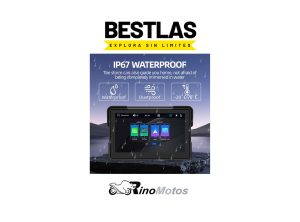 Pantalla Para Moto GPS- 7 «Apple CarPlay / Android Auto Inalámbrico + GPS Satelital Integrado»