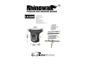 Muslera Bolso de Estanque Rhinowalk Mechanic mjx2008wt 2,4 Litros