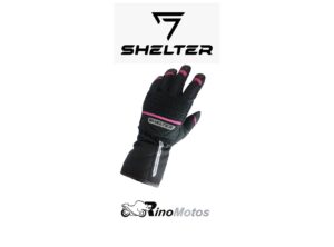 GUANTE SHELTER BLAKE WP NEGRO ROSA