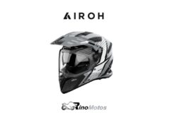 CASCO PARA MOTO AIROH BANDIT SPICY GRIS BRILLO