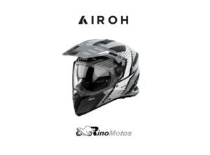 CASCO PARA MOTO AIROH BANDIT SPICY GRIS BRILLO